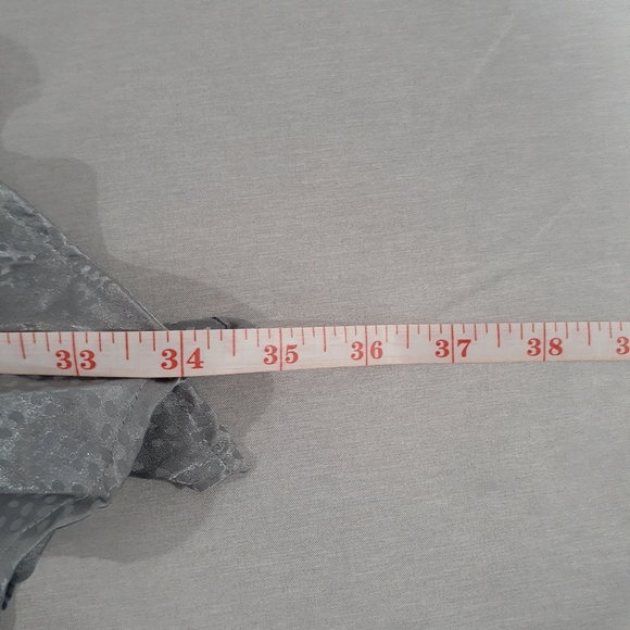 JUSTFAB Women's Pleated Draped Skirt Metallic Silver - Picture 7 of 8